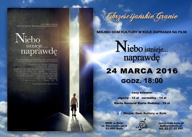 Chrześciajańskie granie. MDK zaprasza na film "Niebo istnieje... naprawdę"