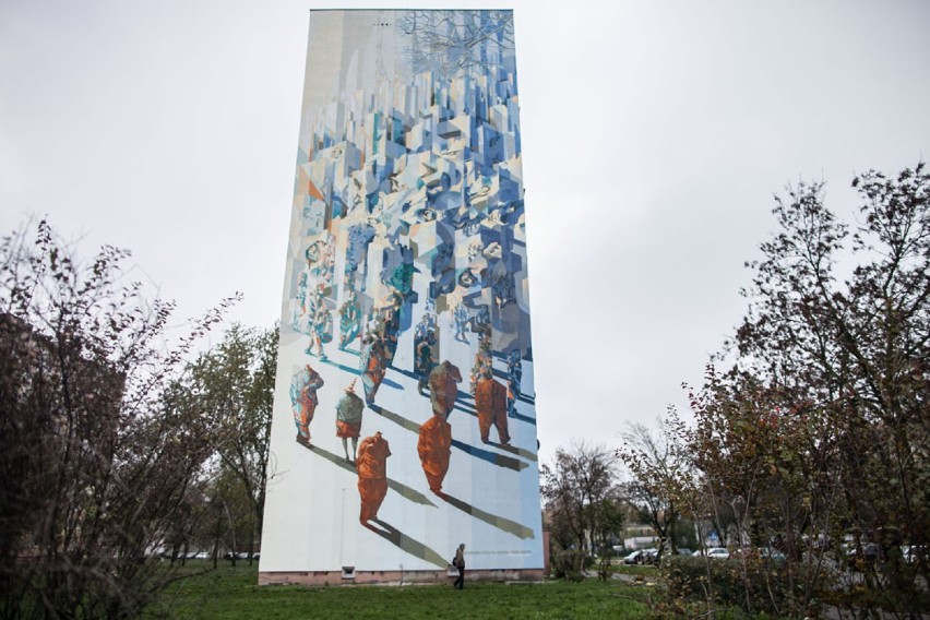 Galeria Urban Forms - mural w Łodzi przy Morcinka na osiedlu...