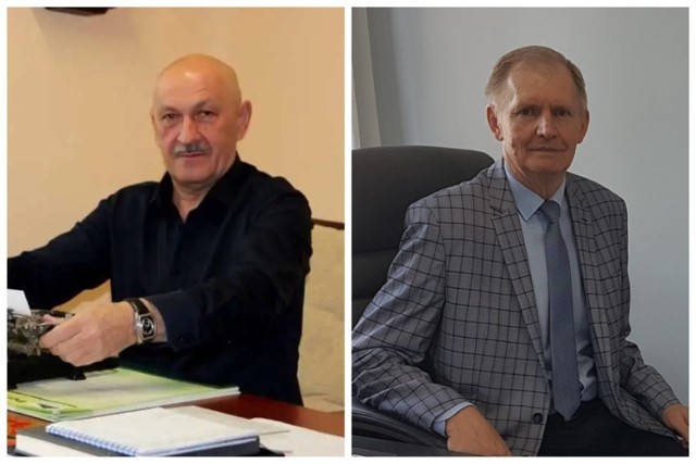Nowy i dotychczasowy starosta zambrowski: Zbigniew Teofil Jach (z lewej) i Stanisław Ożlański (z prawej).