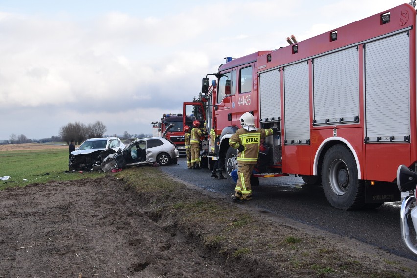 Wypadek na drodze w kierunku Gradowic. Zderzyły się dwa...