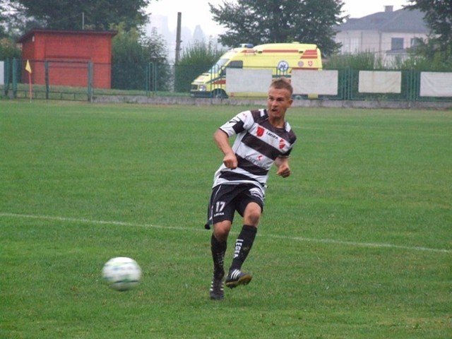 Krzysztof Jurczak wciąż czeka na swoją pierwszą bramkę w barwach Beskidu Andrychów, do którego trafił z BKS Bielsko-Biała.