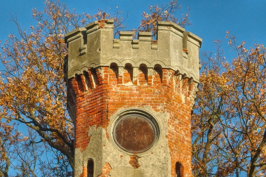Wieża widokowo - zegarowa z XIX w. w Warszynie