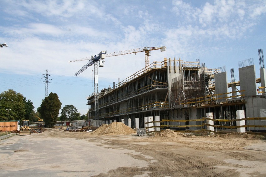 Budowa stadionu Widzewa Łódź - sierpień 2015