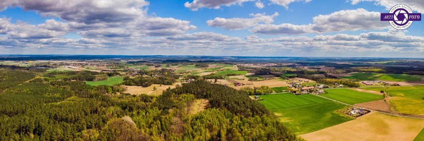 Panorama Międzyborza ze Zbójnika w obiektywie Arti-Foto. Jak nic, przydałaby się wieża!