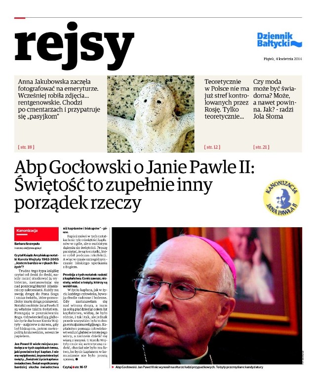 Magazyn Rejsy z 4 kwietnia 2014 r. - czytaj online!