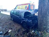 Wypadek koło Sławna. Ranny kierowca trafił do szpitala [zdjęcia] 