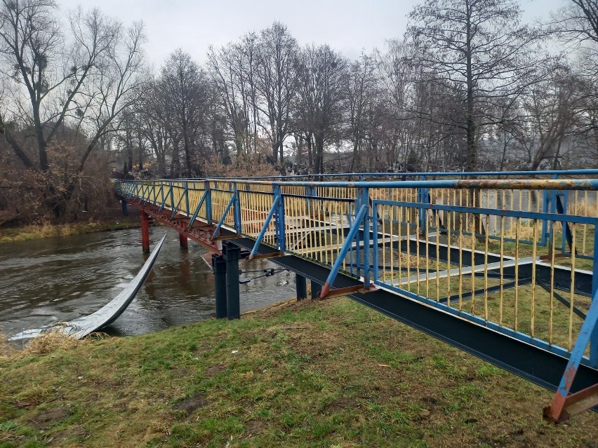 Kładka prze Drwęcę w Golubiu-Dobrzyniu jest zamknięta,...