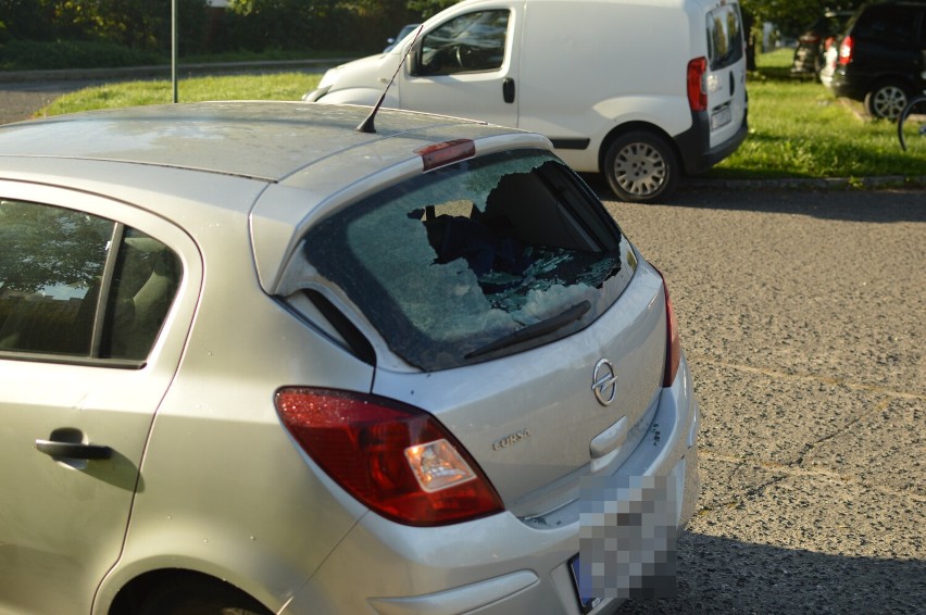 Wandale uszkodzili samochody w centrum Włocławka