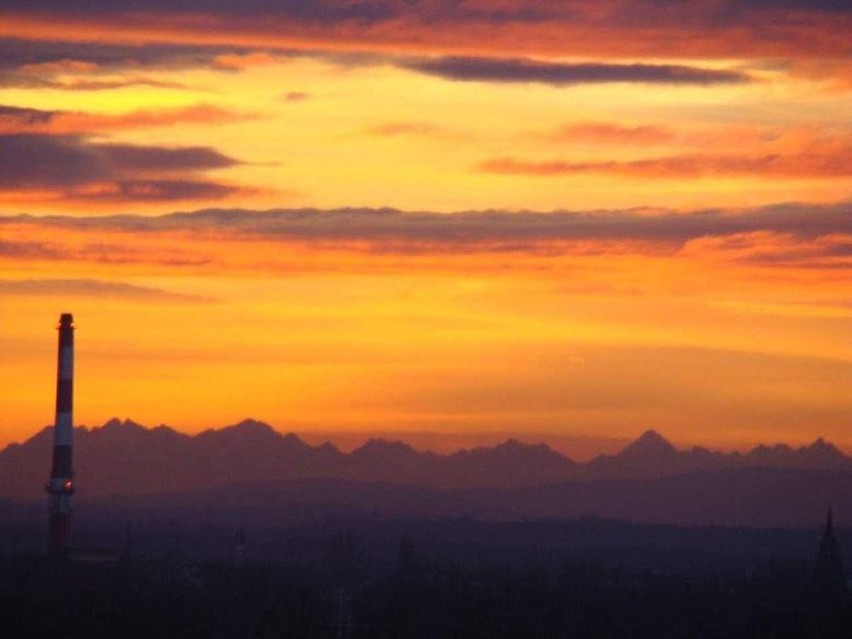 Tatry widoczne z Sosnowca [14.12.2017]