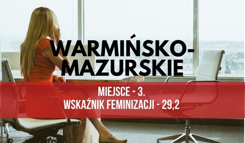 Najbardziej sfeminizowane samorządy w Polsce [WOJEWÓDZTWA]