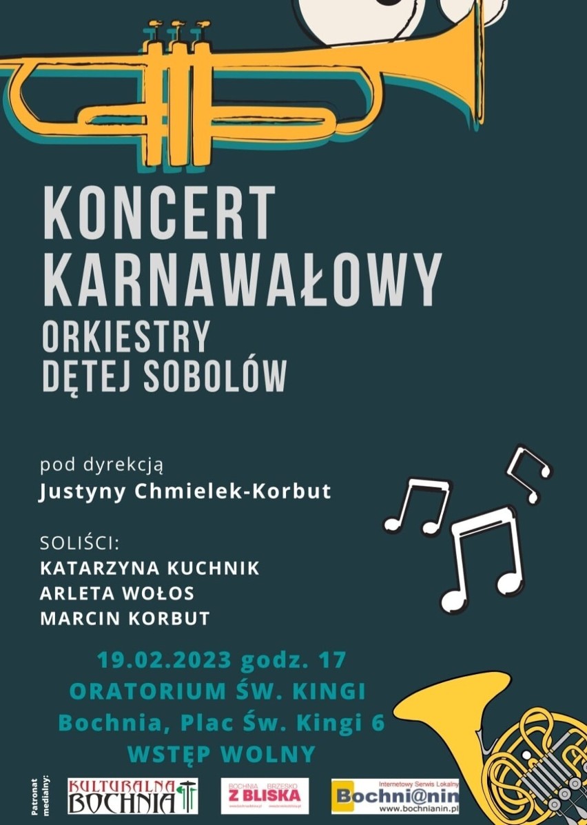 Koncert Karnawałowy Orkiestry Dętej Sobolów w Bochni 2023