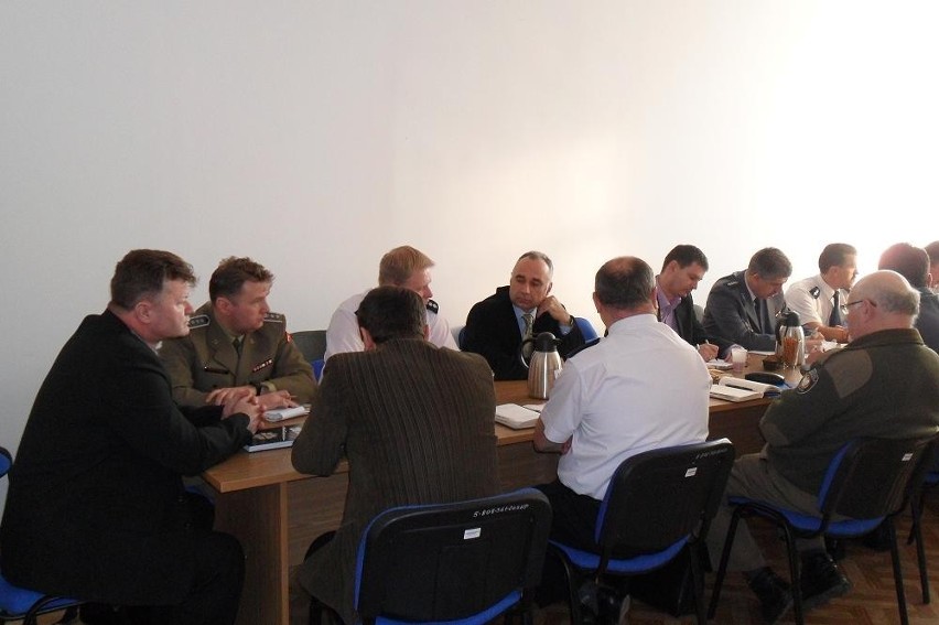 KPP w Kwidzyn: Spotkanie z przedstawicielami służb mundurowych w kwidzyńskiej Komendzie