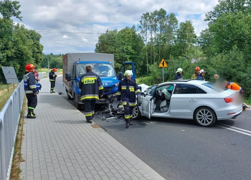 Wypadek wydarzył się na Drodze Wojewódzkiej Lisia...