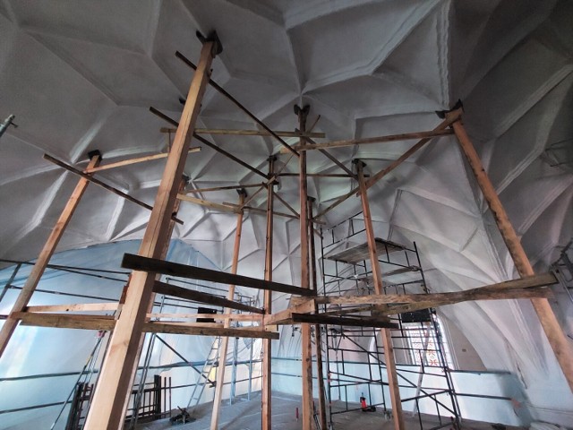 Prace remontowe w kościele św. Jana Chrzciciela w Malborku trwają od 2022 roku.