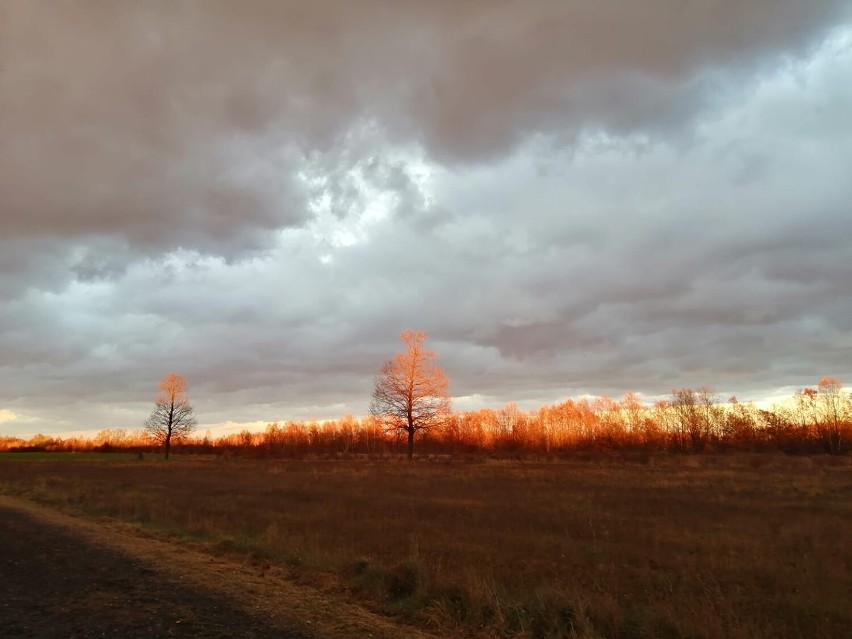 Tęcza i inne widoki na niebie nad Zduńską Wolą. Tak na...