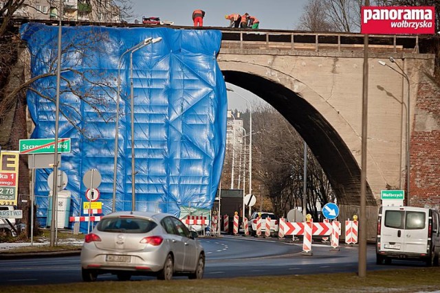 Remont wiaduktu nad ul. Wieniawskiego w Wałbrzychu