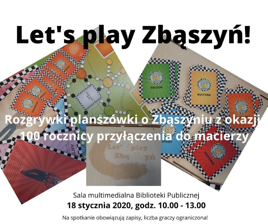 Gra planszowa Let's play Zbąszyń! - 18 stycznia 2020