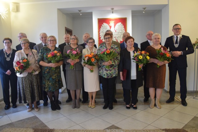 Przeżyli z sobą 50 lat! Wyjątkowa uroczystość w Pałacu Ślubów w Sieradzu