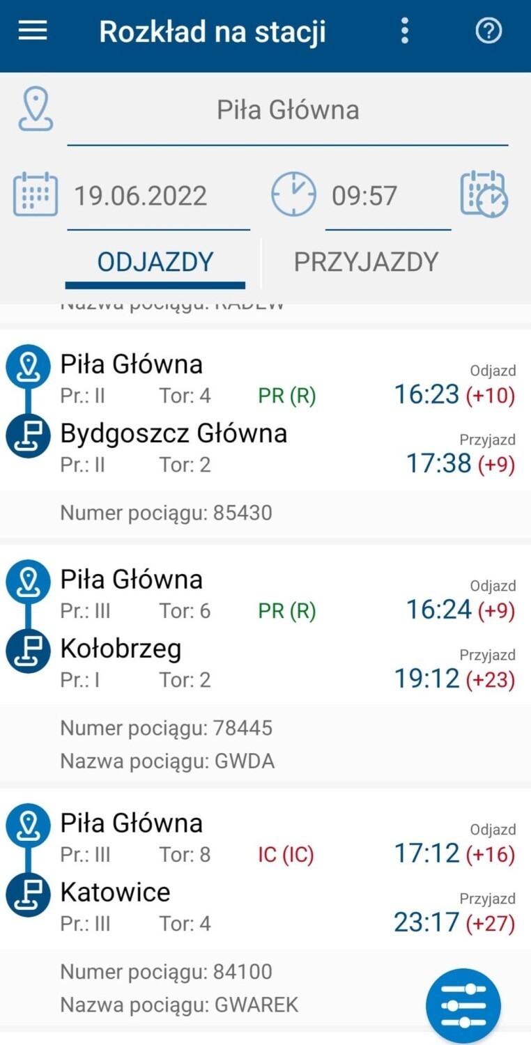 Nawet kilkugodzinne opóźnienia pociągów przejeżdżających przez Piłę w miniony weekend