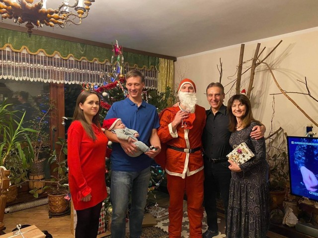 W rodzinnym gronie święta Bożego Narodzenia spędził wójt Korycina Mirosław Lech. dla niego to też wyjątkowe święta, bo pierwsze z malutkim wnukiem.