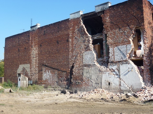 Koło. Zawalił się budynek mieszkalny na Toruńskiej