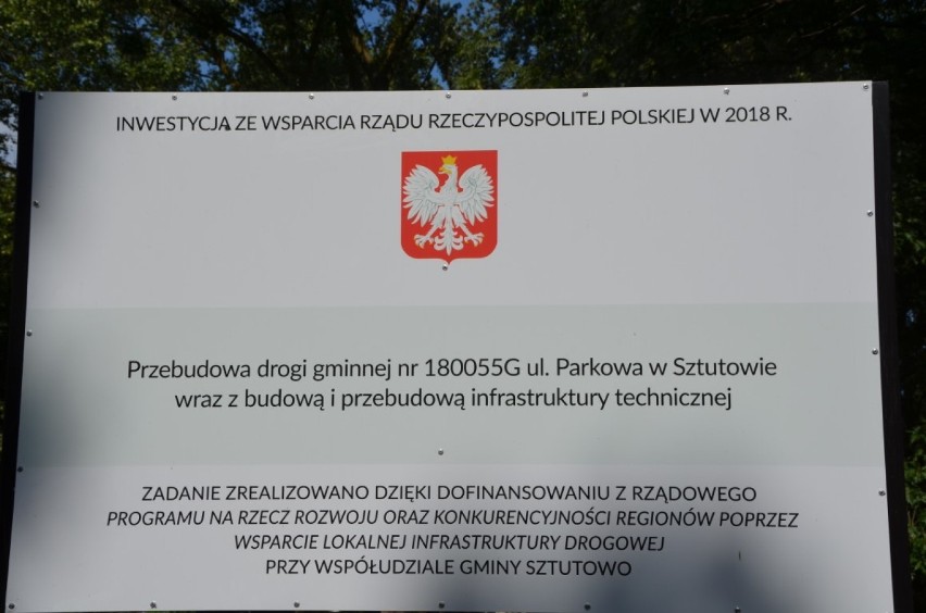 Gmina Sztutowo. Powstał nowy park i trasy pieszo -  rowerowe w Sztutowie i w Kątach Rybackich