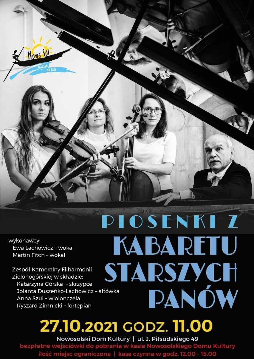 Koncert odbędzie się 27 października w Nowosolskim Domu...