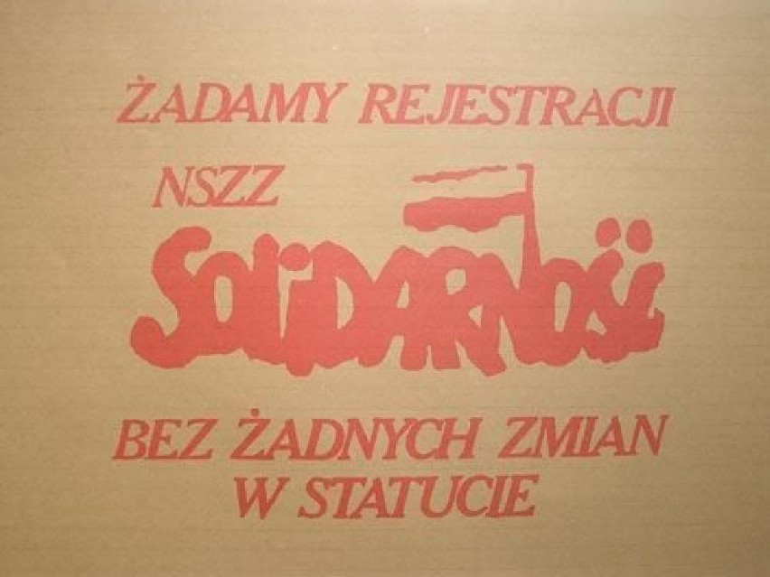 Skan oryginalnej ulotki promującej Solidarność.