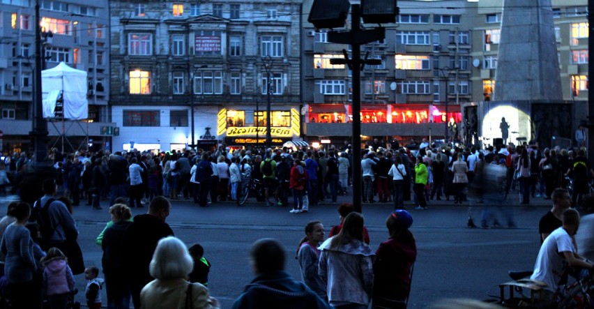 Piątek na festiwalu światła 2014 w Łodzi