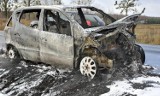 Pożar auta osobowego w Kołaczkowie [zdjęcia]
