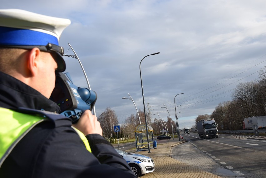 Prędkościomierz laserowy w tyskiej policji