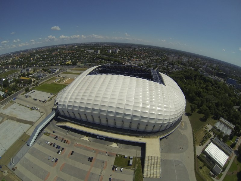 Stadion miejski w Poznaniu z lotu ptaka