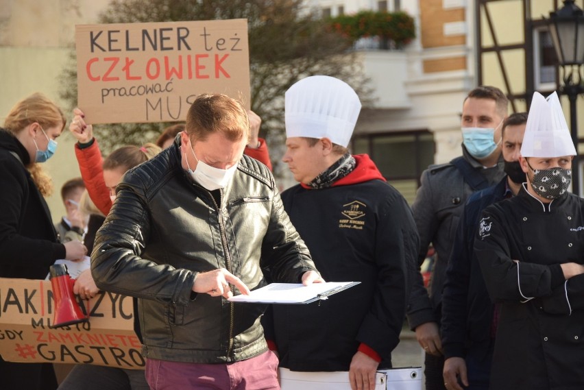 Protest branży gastronomicznej w Gorzowie. "Chcemy gotować,...