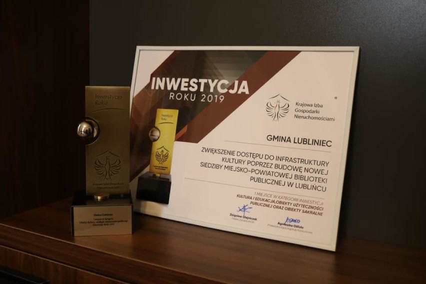 Nagroda dla Lublińca za Lubitekę w konkursie "Inwestycja...