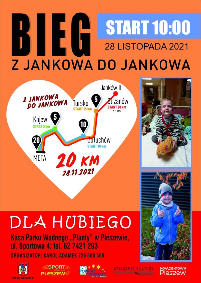 W niedzielę, 28 listopada 2021 roku, odbędzie się kolejna akcja charytatywna na rzecz małego Huberta Roszkiewicza z Jankowa