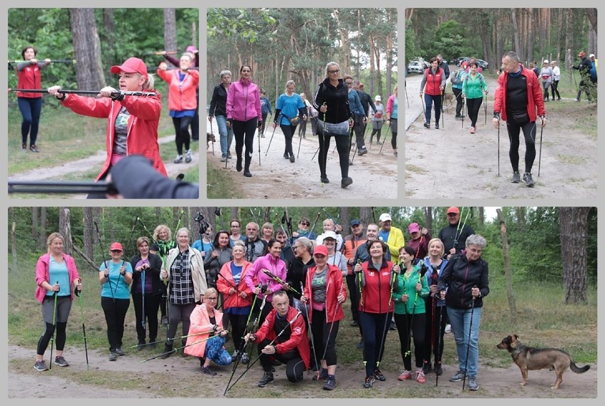 Trening nordic walking nad jeziorem Czarnym we Włocławku