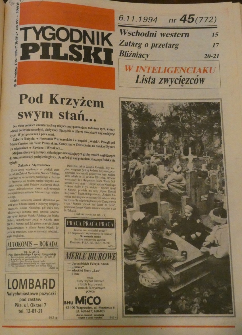 Dojrzały piętnastolatek, dramat w wieżowcu, sportowy (nie) urodzaj. Tygodnik Pilski, 1994 rok