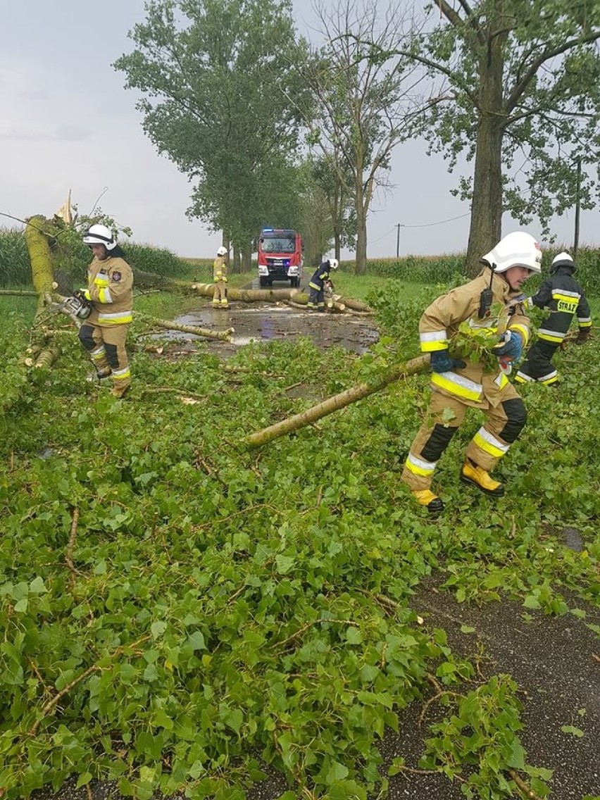 Strażacy z regionu mieli po  deszczach i burzach pełne ręce...