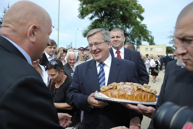 Prezydent RP Bronisław Komorowski był już gościem na Kociewiu m. in. w 2012 r. w Tczewie.