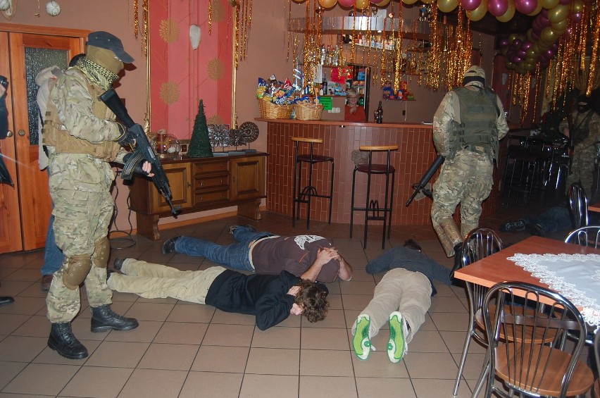 Inscenizacja ujęcia przemytników w Tuchomiu