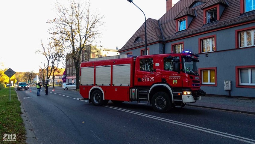 Poważny wypadek w Zabrzu z udziałem motocyklisty.