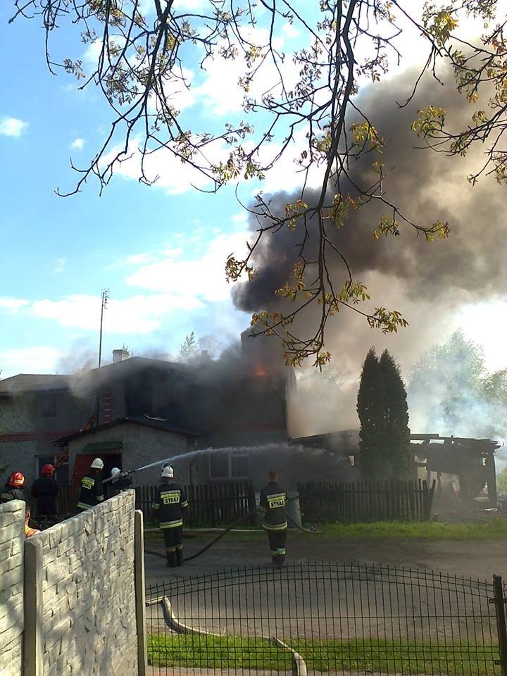 Gardeja: Pożar w Czarnem Dolnem. Z ogniem walczyło 10 zastępów straży pożarnej