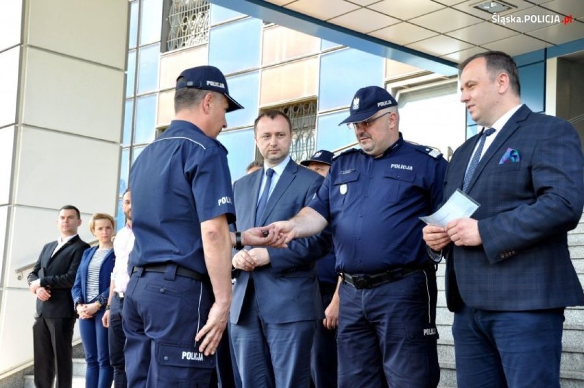 I zastępca komendanta KPP w Lublińcu mł. insp. Jacek...