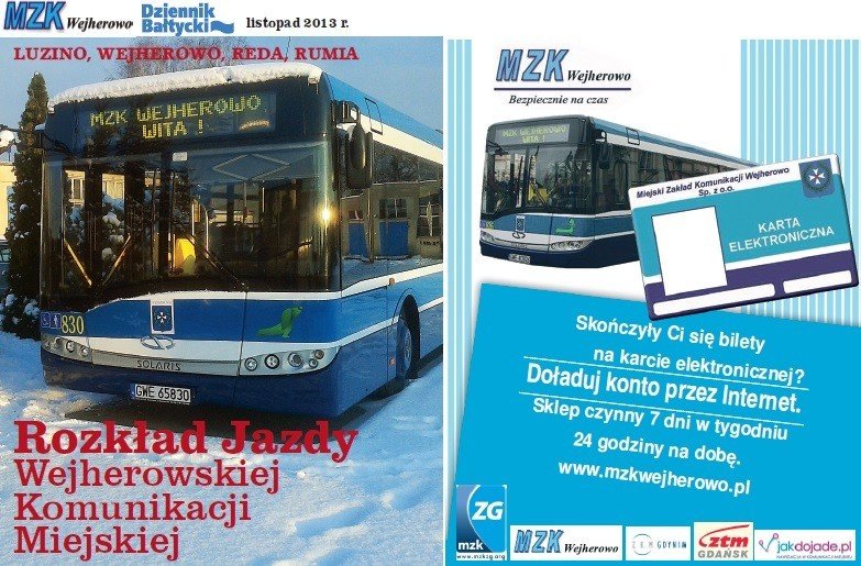 Rozkład jazdy MZK Wejherowo z Dziennikiem Bałtyckim | Wejherowo Nasze