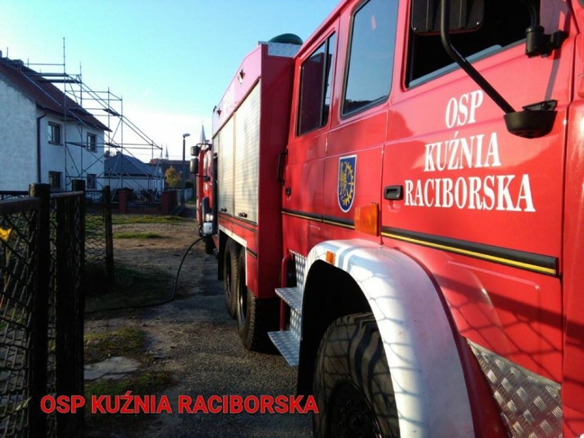 Strażacy gasili pożar w Kuźni Raciborskiej