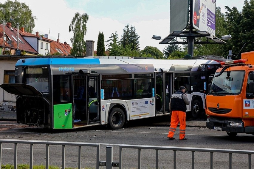 Wypadek na ul. Mickiewicza w Szczecinie