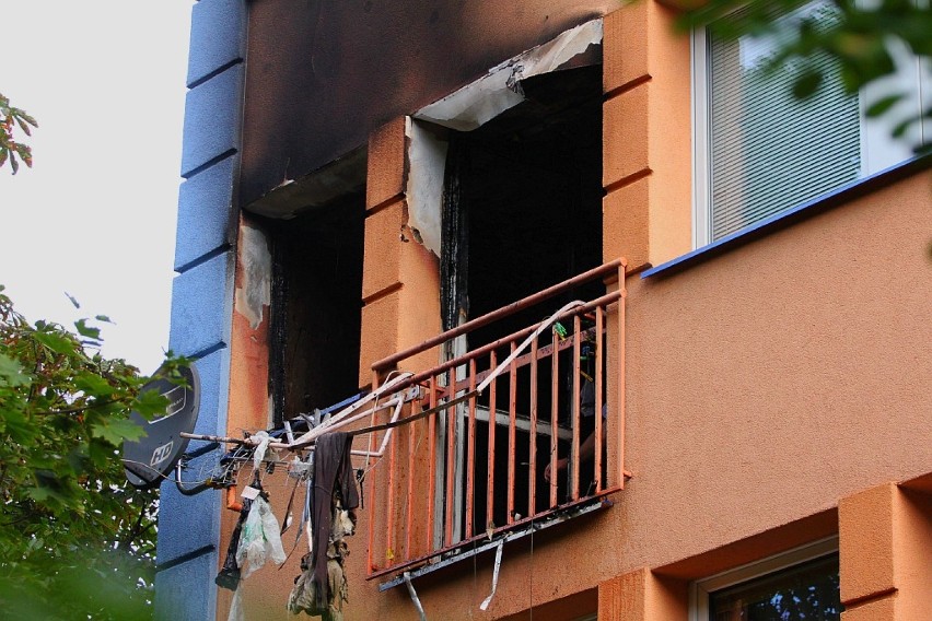 Pożar mieszkania w Legnicy