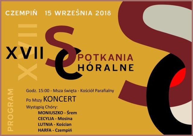 XVII Spotkanie Chóralne w Czempiniu już 15 września