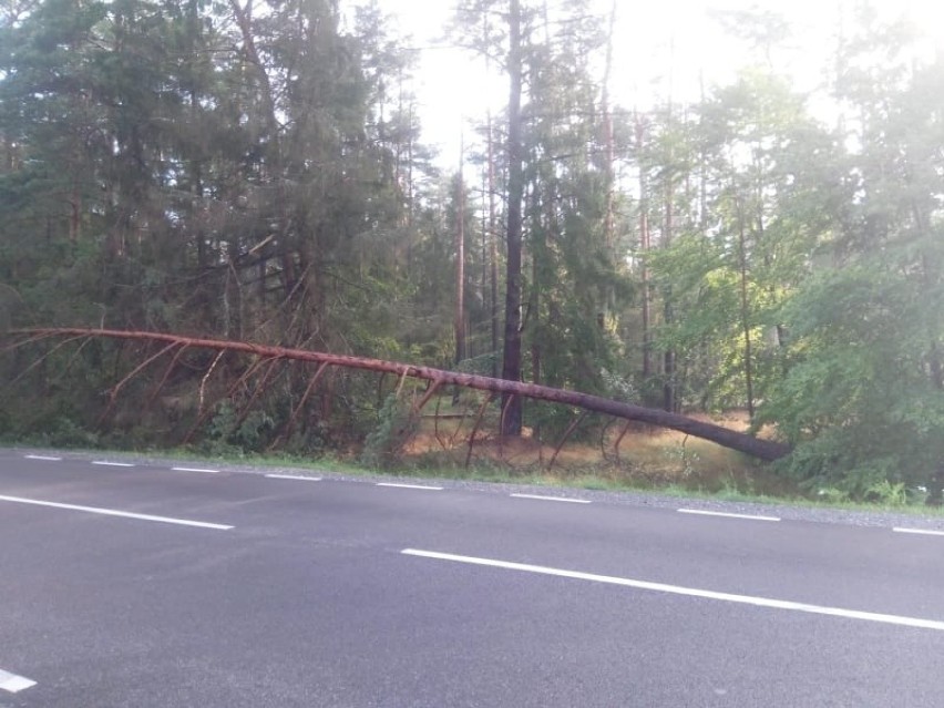 Burza nad powiatem bytowskim, ewakuacja obozów koło...