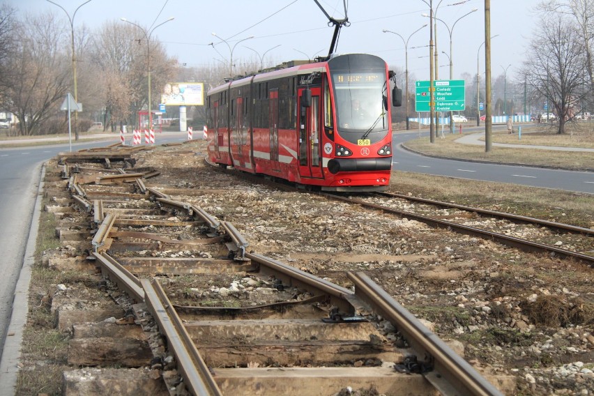 Trwa remont torowiska tramwajowego w Będzinie